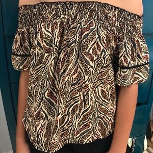 Leopard print blouse